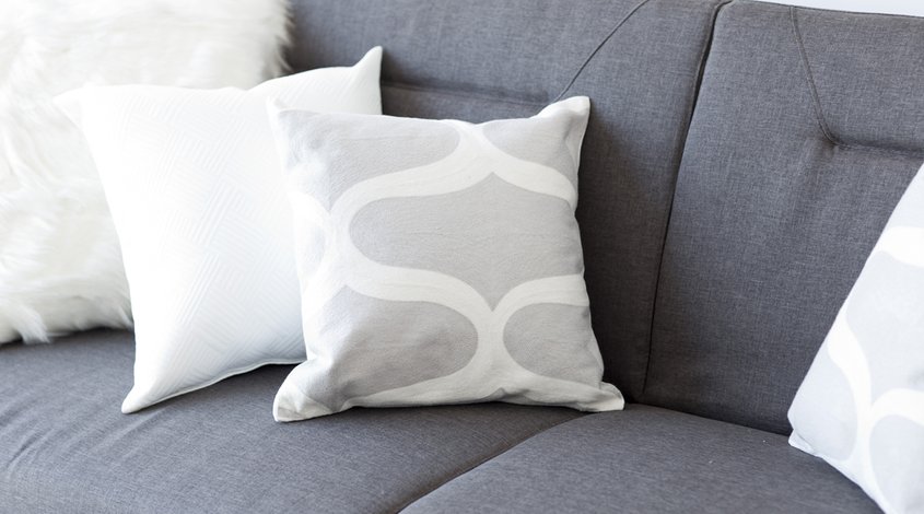 White soft cushion